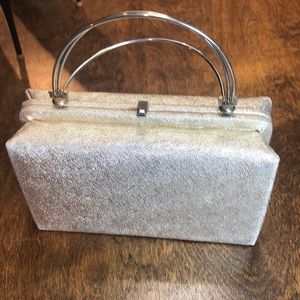 Vintage gold clutch/wristlet